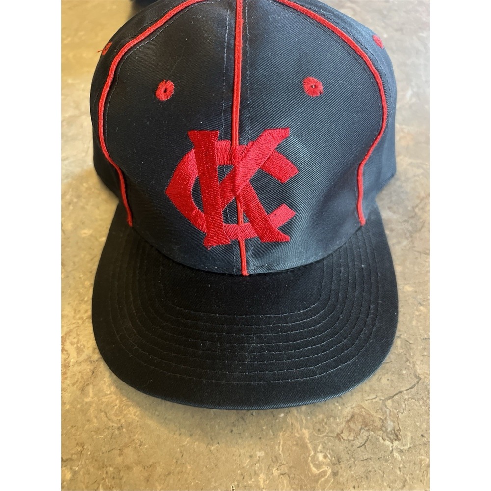 Kansas City Royals black red baseball cap snapback hat RARE colors